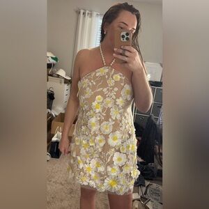 Elliatt Callista Floral Appliqué A-Line Dress